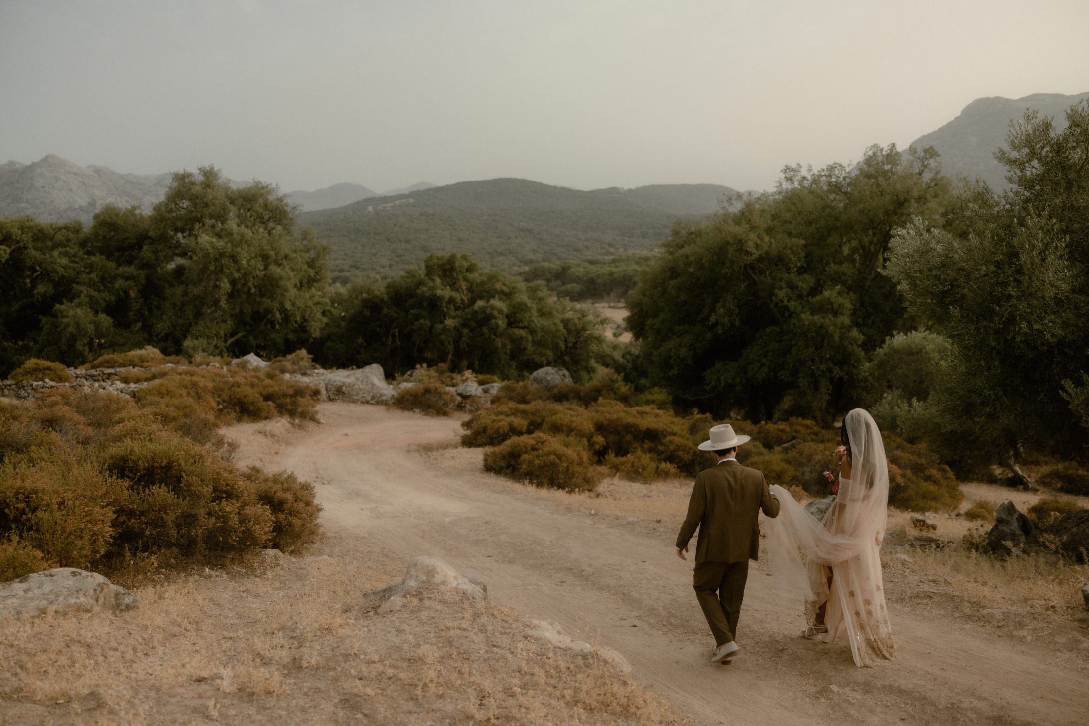 a bride and groom getting married in Andalusia