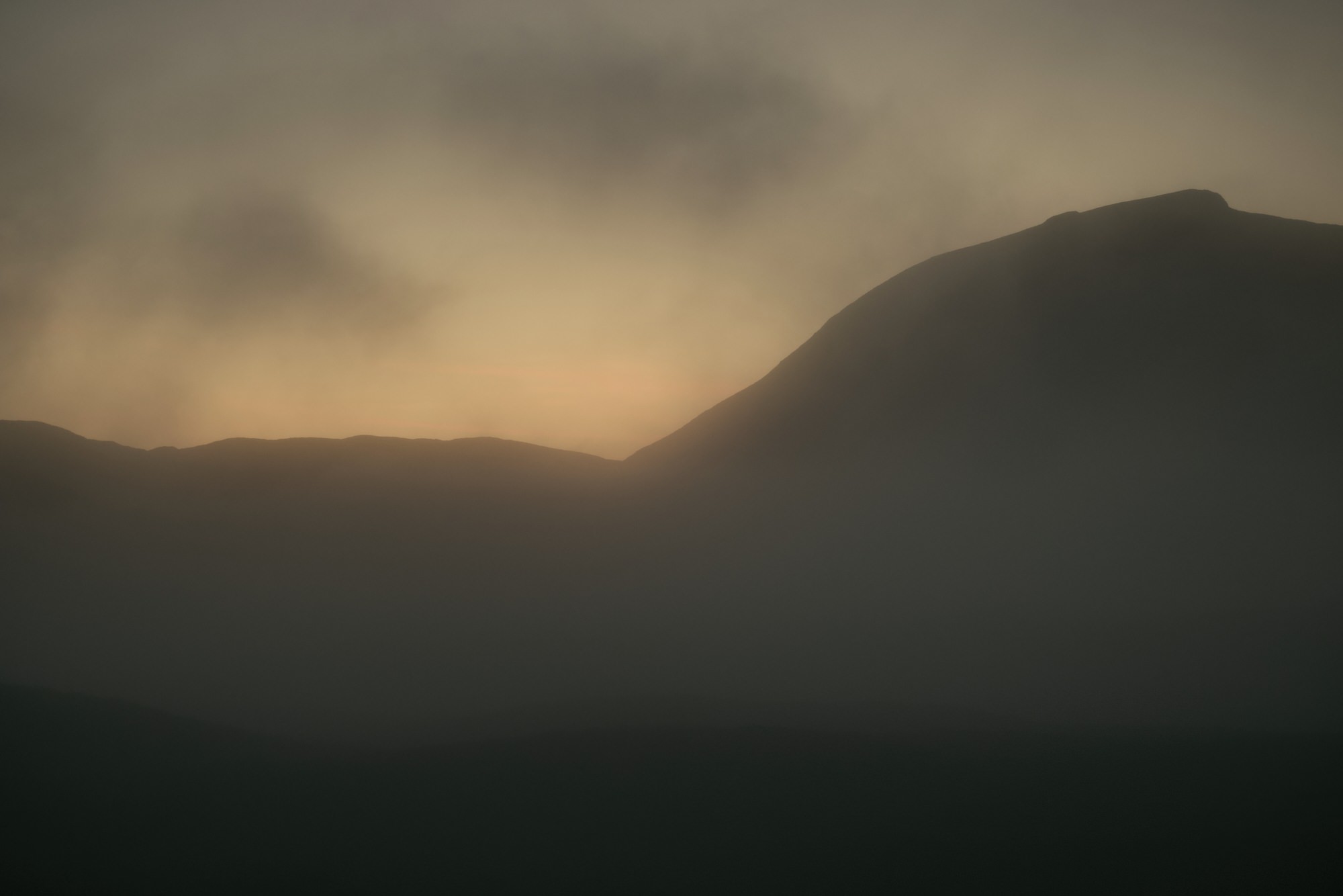 wedding couple at Glencoe at sunset